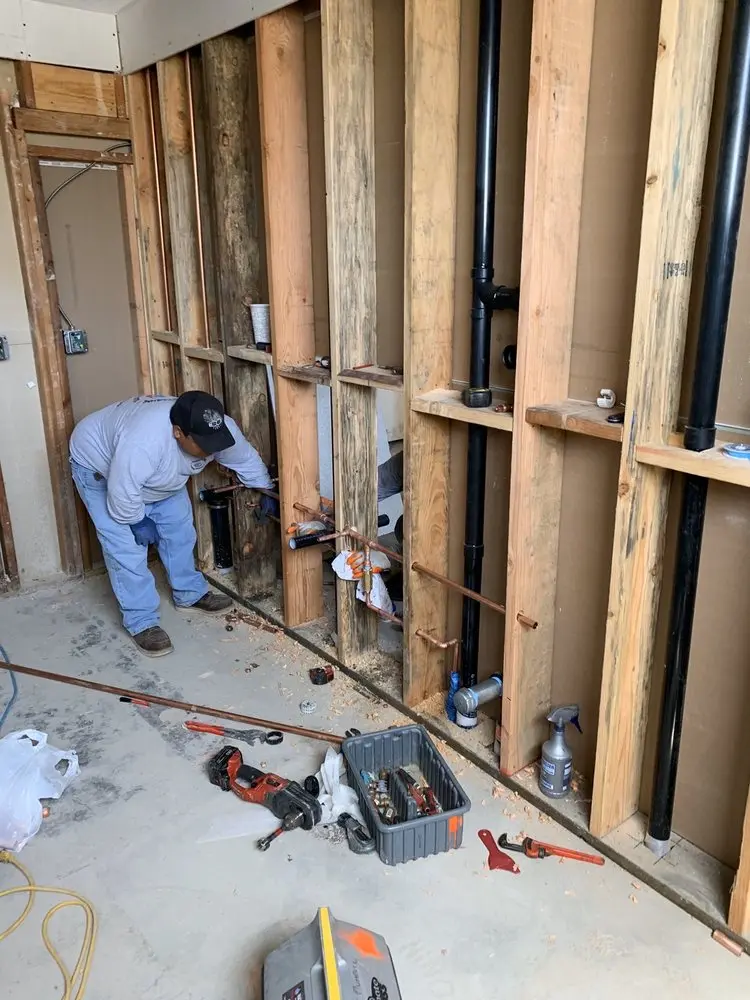 Commercial rough-in plumbing for Gas Line Repair in Three Lakes